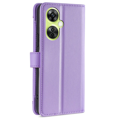 Leather Phone Cover for OnePlus Nord CE 3 Lite 5G / Nord N30 5G Horizontal Stand Wallet Case with Zipper Pocket