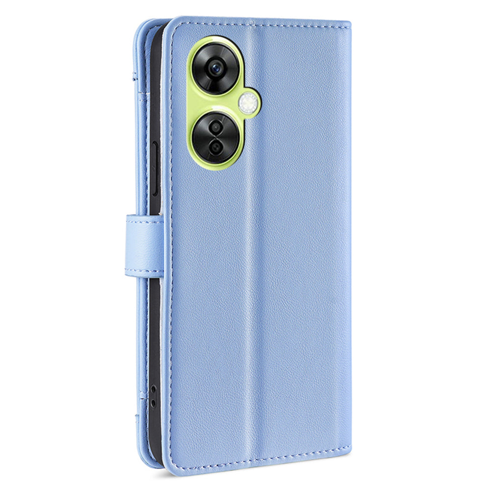 Leather Phone Cover for OnePlus Nord CE 3 Lite 5G / Nord N30 5G Horizontal Stand Wallet Case with Zipper Pocket