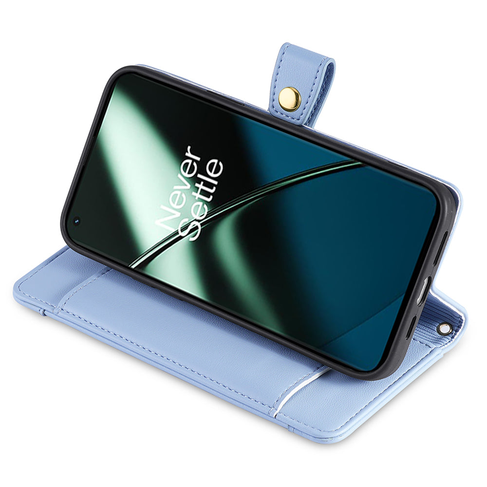 Leather Phone Cover for OnePlus Nord CE 3 Lite 5G / Nord N30 5G Horizontal Stand Wallet Case with Zipper Pocket