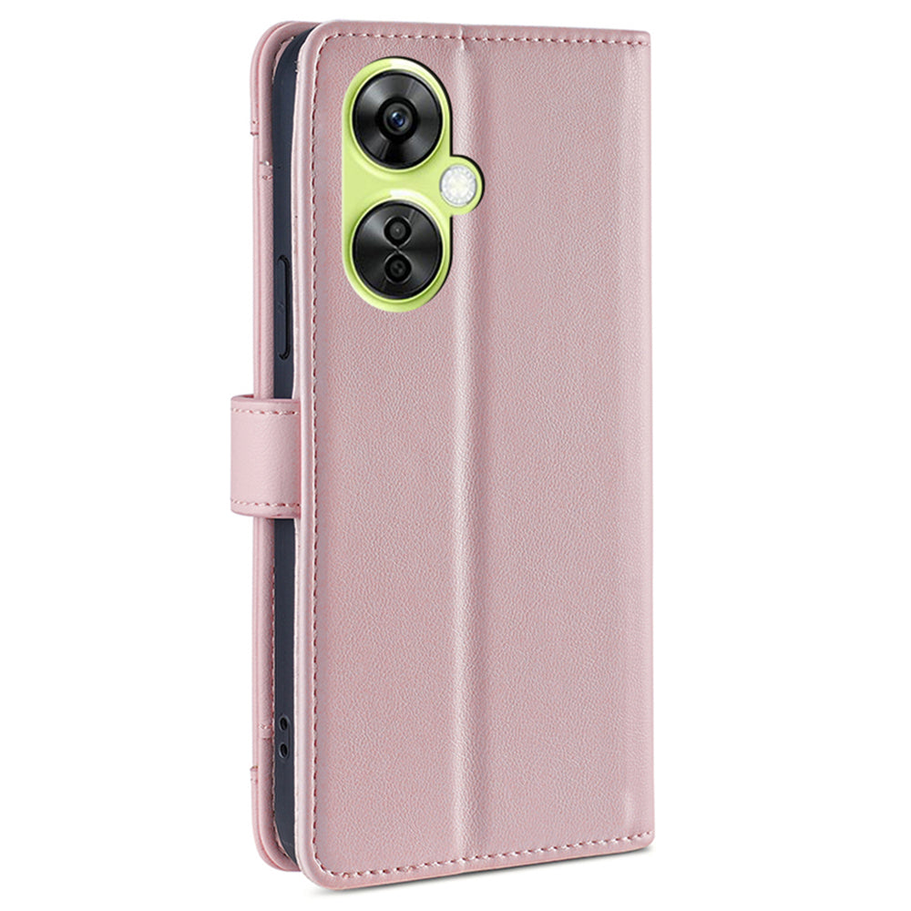 Leather Phone Cover for OnePlus Nord CE 3 Lite 5G / Nord N30 5G Horizontal Stand Wallet Case with Zipper Pocket