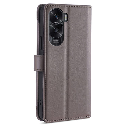 Leather Phone Cover for Honor X50i 5G / 90 Lite 5G Folio Flip Stand Wallet Case with Zipper Pocket