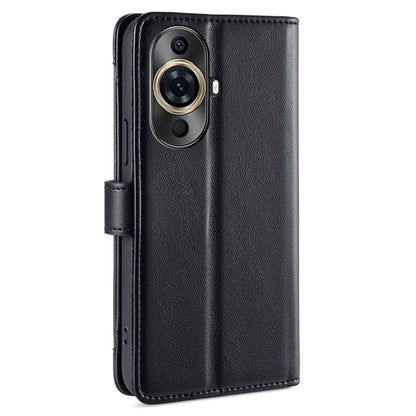 For Huawei nova 11 Pro / 11 Ultra PU Leather+TPU Phone Cover Stand Wallet Case with Zipper Pocket