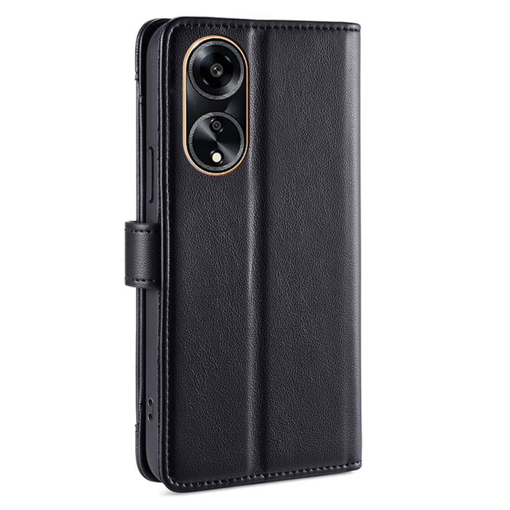 For Oppo A1 5G / A98 5G / F23 5G Scratch Proof PU Leather+TPU Phone Cover Stand Wallet Case with Zipper Pocket