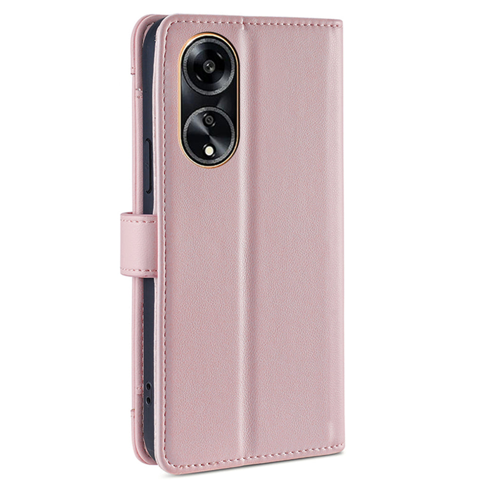 For Oppo A1 5G / A98 5G / F23 5G Scratch Proof PU Leather+TPU Phone Cover Stand Wallet Case with Zipper Pocket