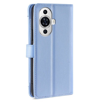 For Huawei nova 11 PU Leather+TPU Phone Cover Anti-drop Stand Wallet Case with Zipper Pocket
