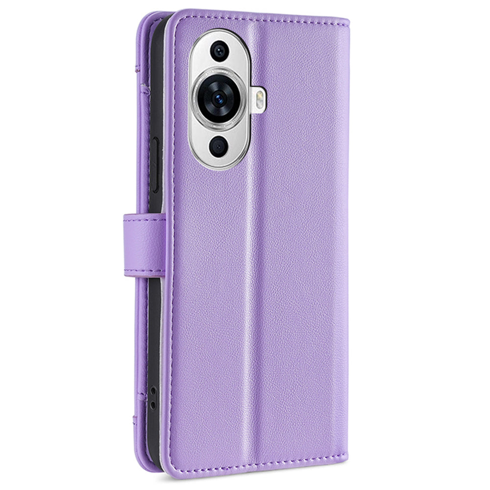 For Huawei nova 11 PU Leather+TPU Phone Cover Anti-drop Stand Wallet Case with Zipper Pocket