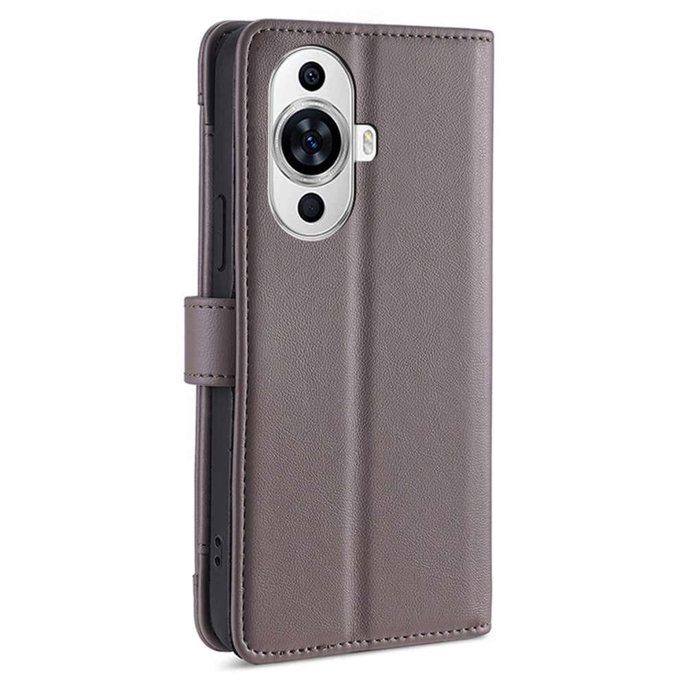 For Huawei nova 11 PU Leather+TPU Phone Cover Anti-drop Stand Wallet Case with Zipper Pocket