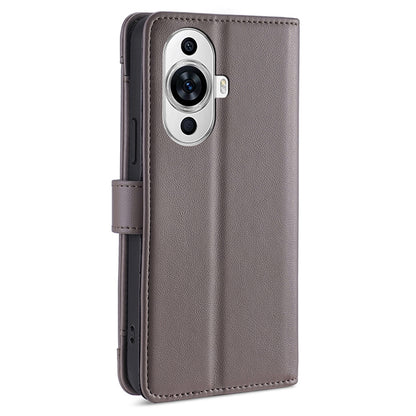 For Huawei nova 11 PU Leather+TPU Phone Cover Anti-drop Stand Wallet Case with Zipper Pocket