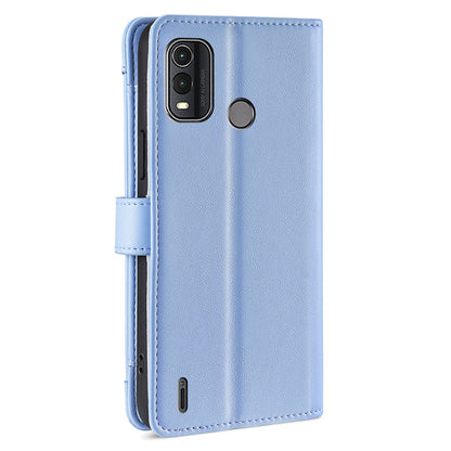 For Nokia G11 Plus 4G PU Leather+TPU Fully Wrapped Phone Cover Stand Wallet Case with Zipper Pocket