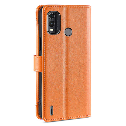 For Nokia G11 Plus 4G PU Leather+TPU Fully Wrapped Phone Cover Stand Wallet Case with Zipper Pocket