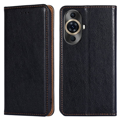 For Huawei nova 11 Pro / nova 11 Ultra Solid Color Wallet Case Stand Magnetic Closure Leather Phone Cover