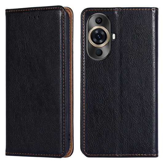 For Huawei nova 11 Pro / nova 11 Ultra Solid Color Wallet Case Stand Magnetic Closure Leather Phone Cover