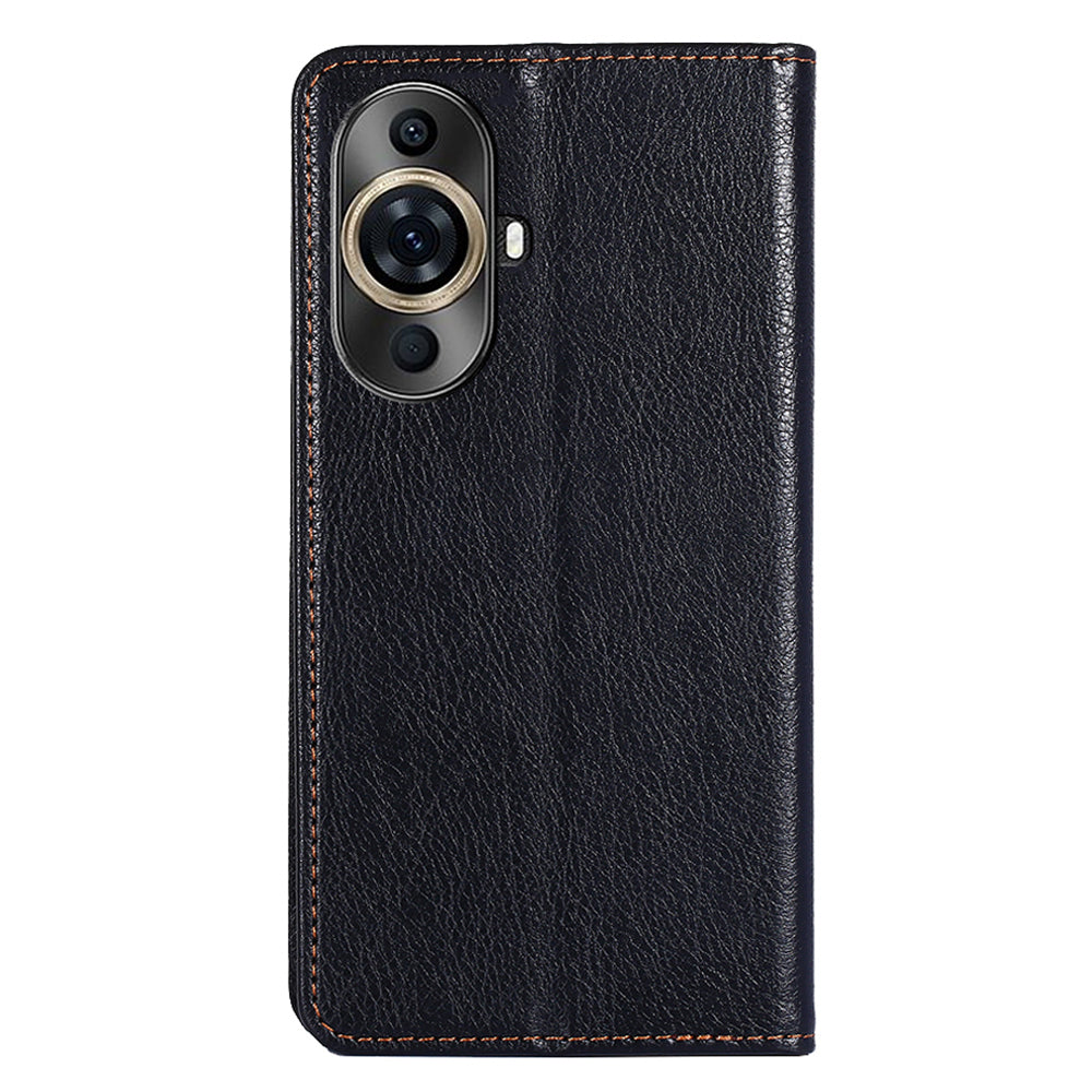 For Huawei nova 11 Pro / nova 11 Ultra Solid Color Wallet Case Stand Magnetic Closure Leather Phone Cover