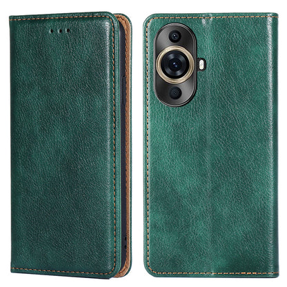 For Huawei nova 11 Pro / nova 11 Ultra Solid Color Wallet Case Stand Magnetic Closure Leather Phone Cover