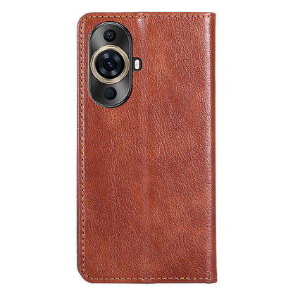 For Huawei nova 11 Pro / nova 11 Ultra Solid Color Wallet Case Stand Magnetic Closure Leather Phone Cover