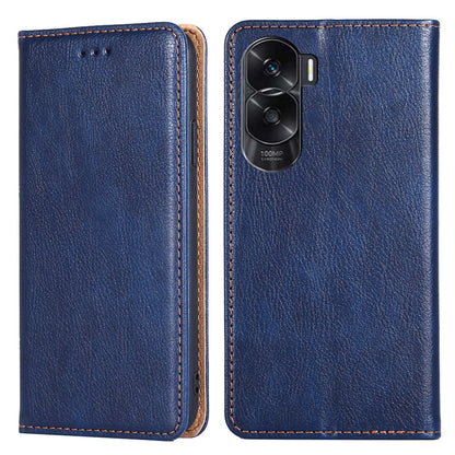 For Honor X50i 5G / 90 Lite 5G Leather Wallet Case Stand Magnetic Closure Solid Color Phone Cover