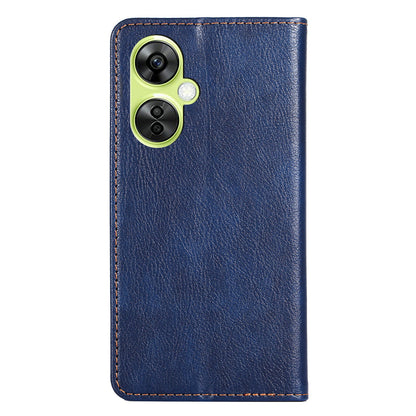 For OnePlus Nord CE 3 Lite 5G / Nord N30 5G Magnetic Closure Cover PU Leather Solid Color Wallet Smartphone Case with Stand