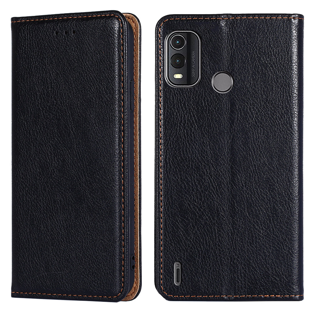 For Nokia G11 Plus 4G Dustproof Wallet Case Stand PU Leather Solid Color Magnetic Phone Cover