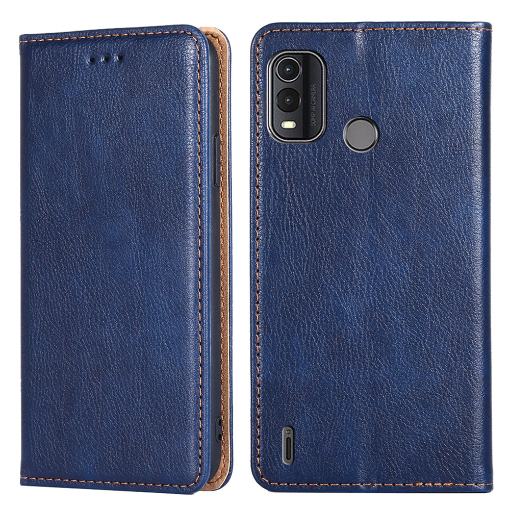 For Nokia G11 Plus 4G Dustproof Wallet Case Stand PU Leather Solid Color Magnetic Phone Cover