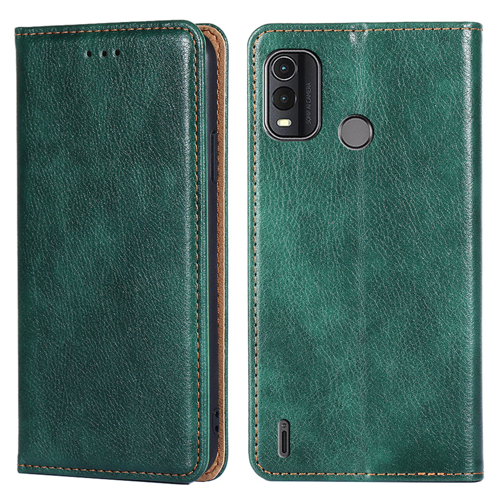 For Nokia G11 Plus 4G Dustproof Wallet Case Stand PU Leather Solid Color Magnetic Phone Cover