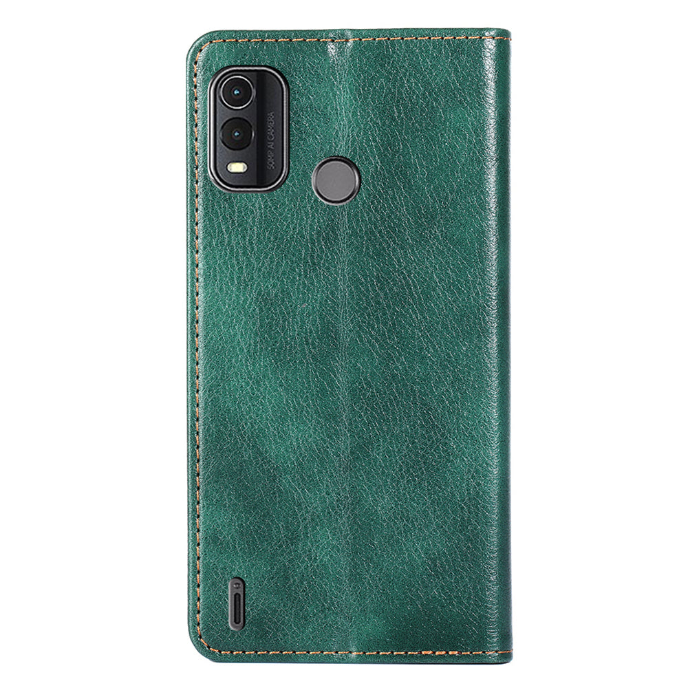 For Nokia G11 Plus 4G Dustproof Wallet Case Stand PU Leather Solid Color Magnetic Phone Cover