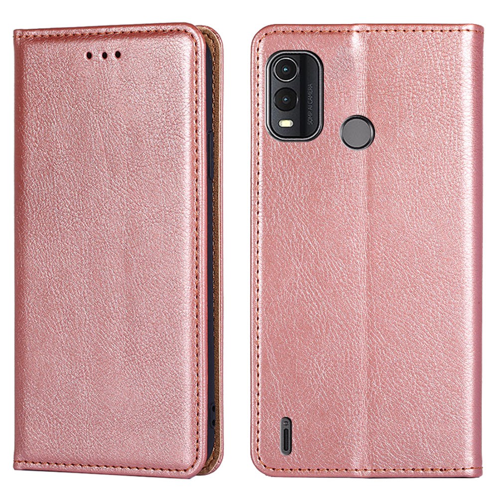 For Nokia G11 Plus 4G Dustproof Wallet Case Stand PU Leather Solid Color Magnetic Phone Cover