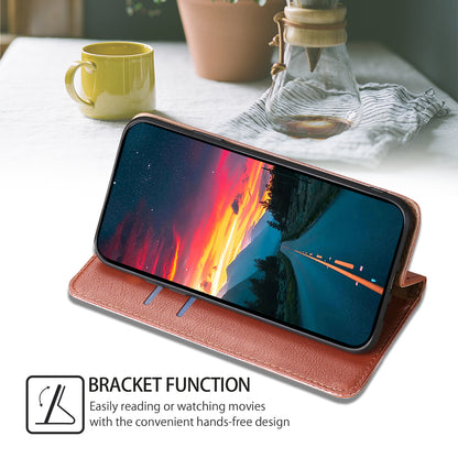 For Nokia G11 Plus 4G Dustproof Wallet Case Stand PU Leather Solid Color Magnetic Phone Cover