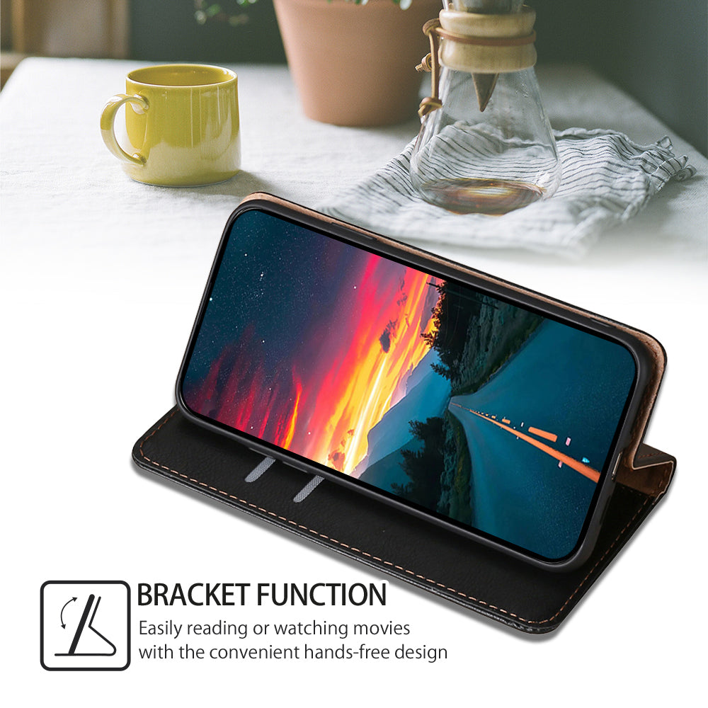 For Oppo A1 5G / A98 5G / F23 5G Smartphone Case Stand Magnetic Closure Wallet PU Leather Phone Cover