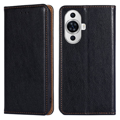 For Huawei nova 11 Magnetic Phone Case Stand Wallet Solid Color PU Leather Phone Cover