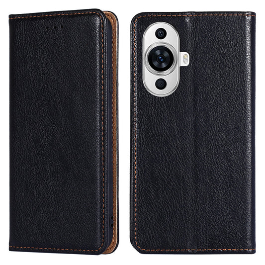 For Huawei nova 11 Magnetic Phone Case Stand Wallet Solid Color PU Leather Phone Cover