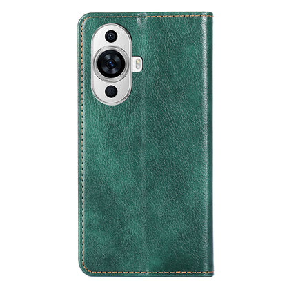For Huawei nova 11 Magnetic Phone Case Stand Wallet Solid Color PU Leather Phone Cover