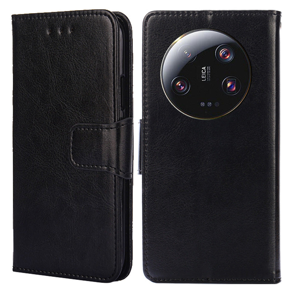 For Xiaomi 13 Ultra Textured PU Leather Phone Case Drop-proof Wallet Stand Cover