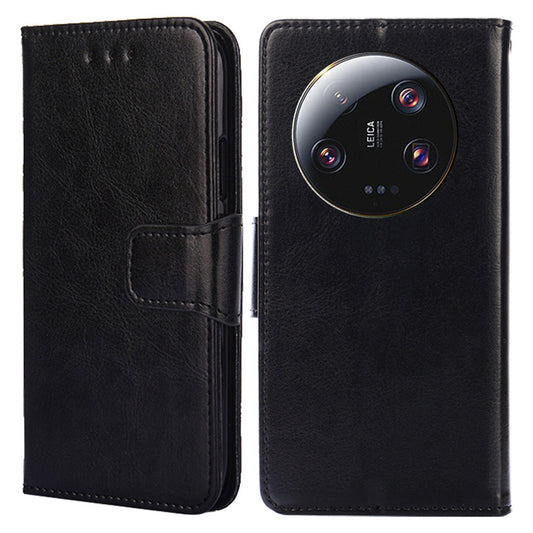 For Xiaomi 13 Ultra Textured PU Leather Phone Case Drop-proof Wallet Stand Cover