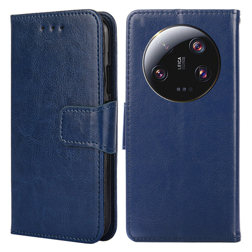 For Xiaomi 13 Ultra Textured PU Leather Phone Case Drop-proof Wallet Stand Cover