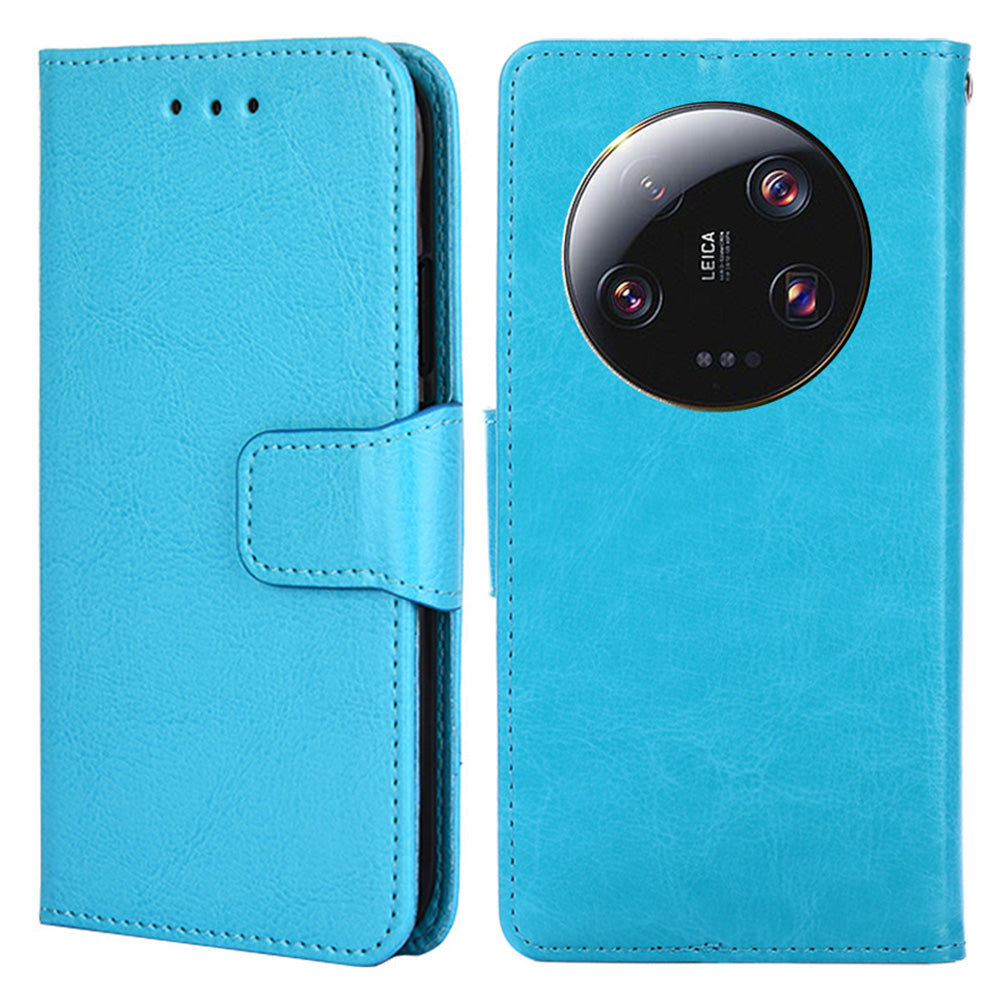 For Xiaomi 13 Ultra Textured PU Leather Phone Case Drop-proof Wallet Stand Cover