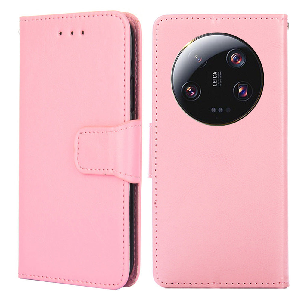For Xiaomi 13 Ultra Textured PU Leather Phone Case Drop-proof Wallet Stand Cover