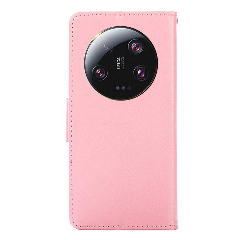 For Xiaomi 13 Ultra Textured PU Leather Phone Case Drop-proof Wallet Stand Cover