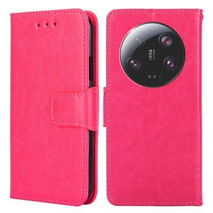 For Xiaomi 13 Ultra Textured PU Leather Phone Case Drop-proof Wallet Stand Cover