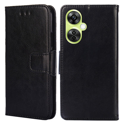 For OnePlus Nord CE 3 Lite 5G / Nord N30 5G Textured Leather Wallet Cover Drop-proof Flip Stand Phone Case