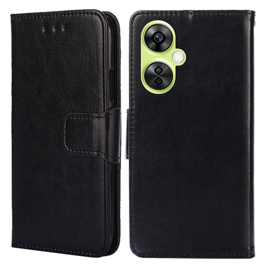 For OnePlus Nord CE 3 Lite 5G / Nord N30 5G Textured Leather Wallet Cover Drop-proof Flip Stand Phone Case
