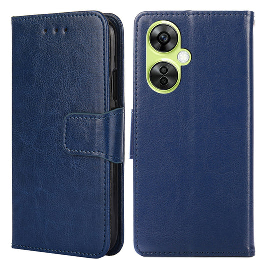 For OnePlus Nord CE 3 Lite 5G / Nord N30 5G Textured Leather Wallet Cover Drop-proof Flip Stand Phone Case