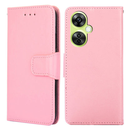 For OnePlus Nord CE 3 Lite 5G / Nord N30 5G Textured Leather Wallet Cover Drop-proof Flip Stand Phone Case