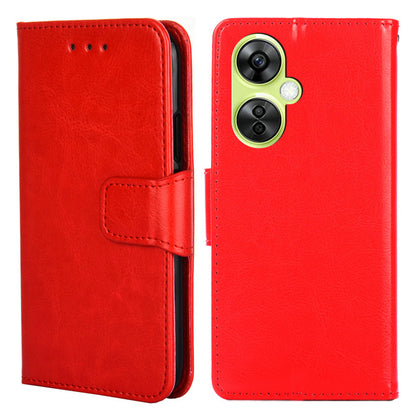 For OnePlus Nord CE 3 Lite 5G / Nord N30 5G Textured Leather Wallet Cover Drop-proof Flip Stand Phone Case