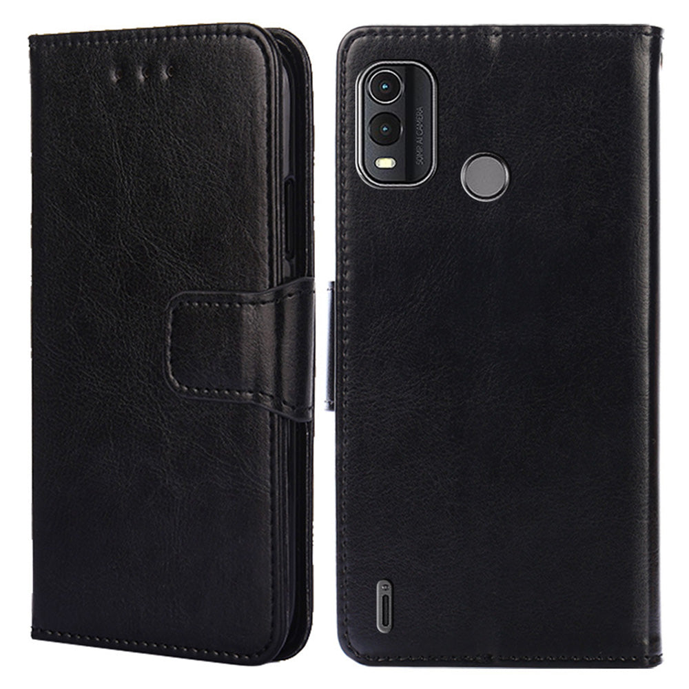For Nokia G11 Plus 4G Magnetic Clasp Phone Case Textured PU Leather Wallet Stand Cover