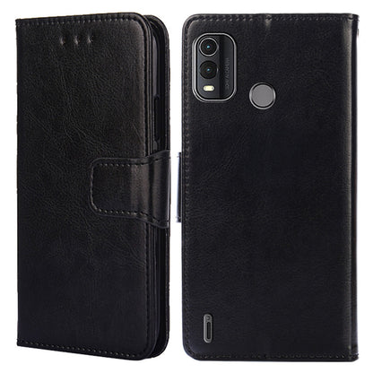 For Nokia G11 Plus 4G Magnetic Clasp Phone Case Textured PU Leather Wallet Stand Cover