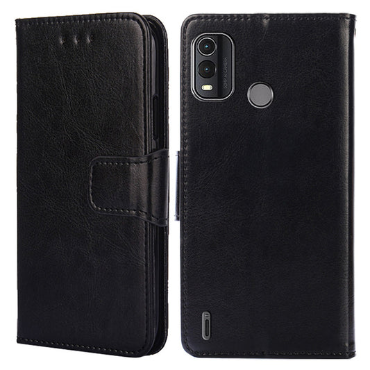 For Nokia G11 Plus 4G Magnetic Clasp Phone Case Textured PU Leather Wallet Stand Cover