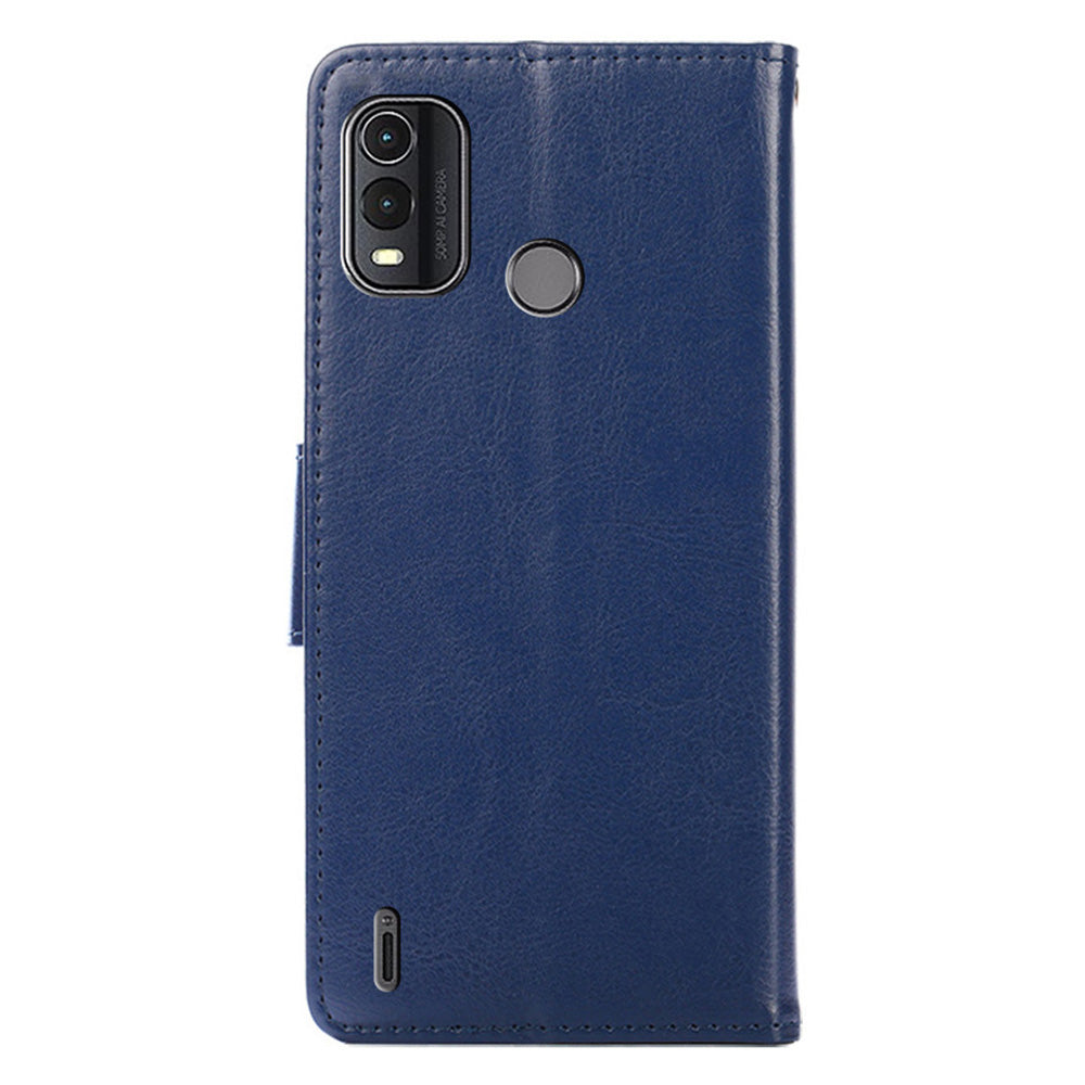 For Nokia G11 Plus 4G Magnetic Clasp Phone Case Textured PU Leather Wallet Stand Cover