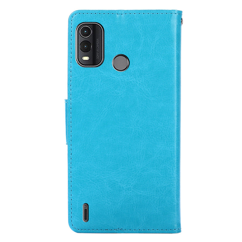 For Nokia G11 Plus 4G Magnetic Clasp Phone Case Textured PU Leather Wallet Stand Cover