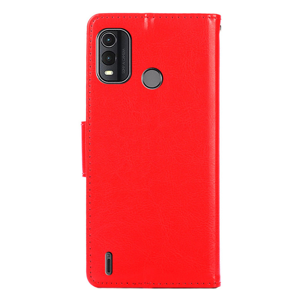 For Nokia G11 Plus 4G Magnetic Clasp Phone Case Textured PU Leather Wallet Stand Cover