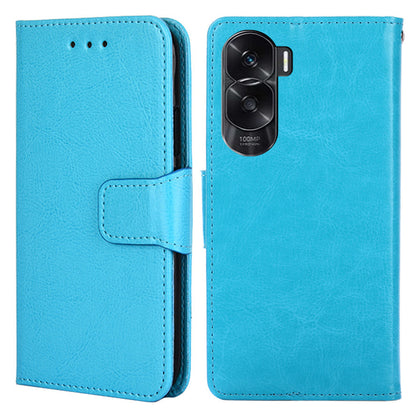 For Honor X50i 5G / 90 Lite 5G Textured Leather Wallet Stand Cover Shockproof Phone Case
